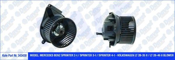 KALE 343430 Kalorifer Motoru Mb Sprinter 2-T / 3-T / 4-T Vw Lt 28-35 Ii / Lt 28-46 Ii (95-06) (12v)